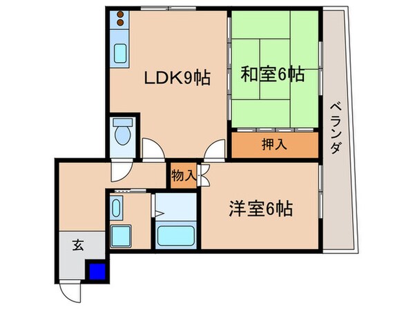 カーム瀬田の物件間取画像